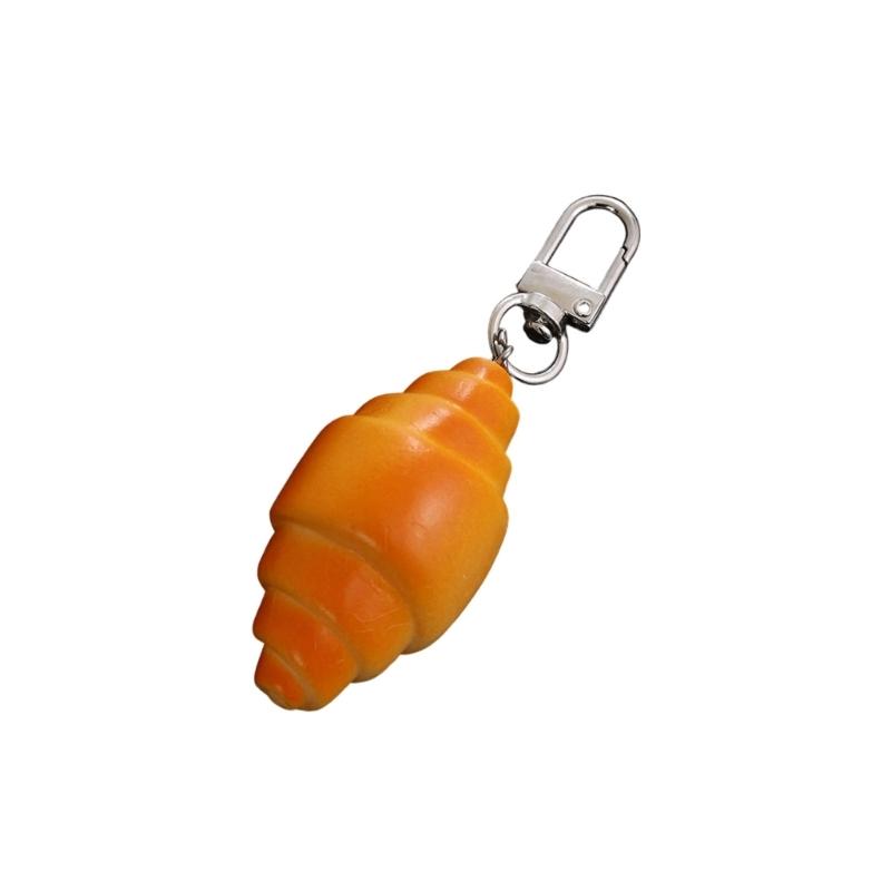 Adorable Mini Bread Keychain Cute Realistic Food Toy Charm Bread Key Holder For Keys Bags Backpacks And DIY Crafts