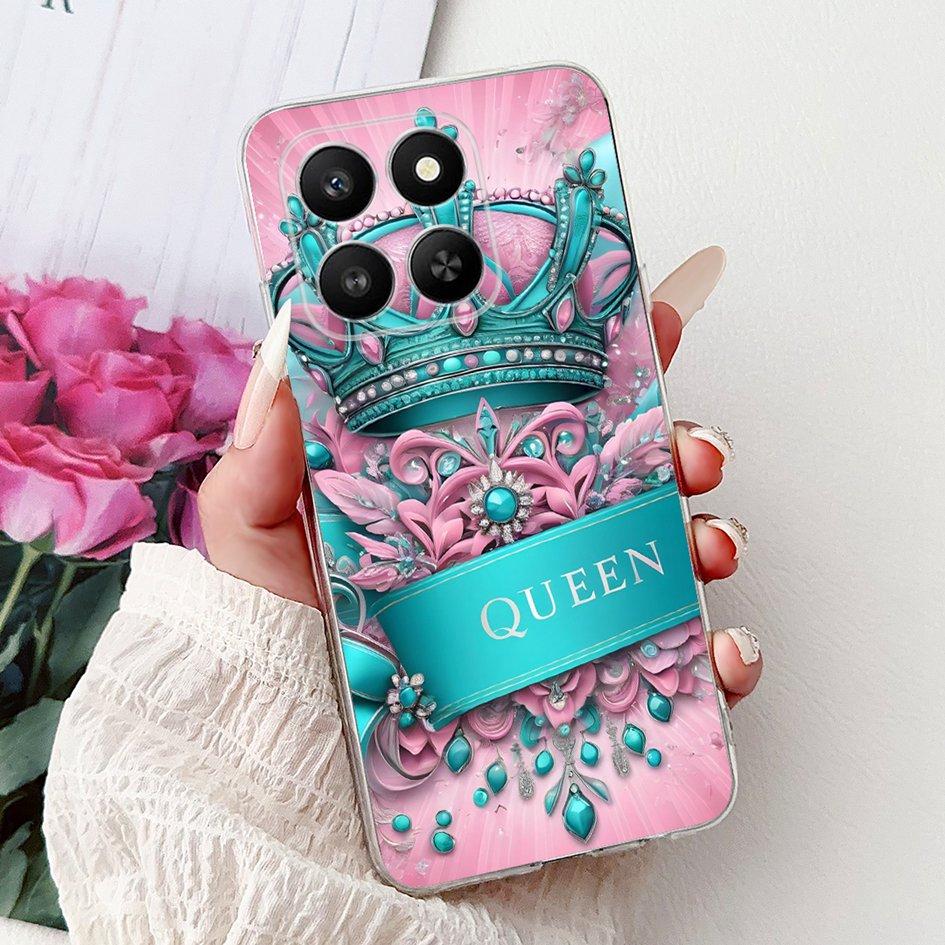 For Honor 400 Smart 2025 Case Fashion Bamboo Flower Soft Silicone Clear Bumper Protective Cover For Honor 400 Lite ABR-NX1 Funda