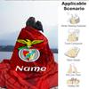 Benfica Wappen Decke mit individuellem Namen Leicht Ideal als Bettdecke Perfekt für Reisen, Camping, Wohnzimmer, Sofas, Weihnachtsgeschenk