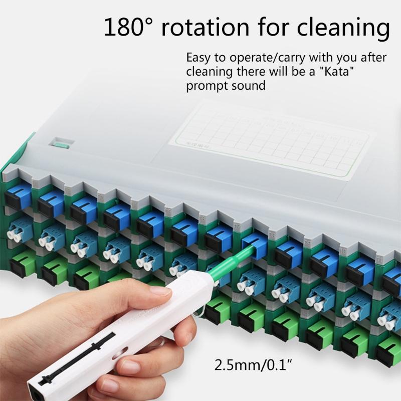 One-Click Cleaner Optical Fiber Cleaner Pen Cleans 2.5mm SC for FC ST LC MU Connector Over 800 Times