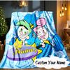 Custom Name Magical Star Crown Adventure Blanket  Ideal Bedding Blanket Perfect for Travel, Camping, Living Rooms, Sofas, Fan Christmas Gift