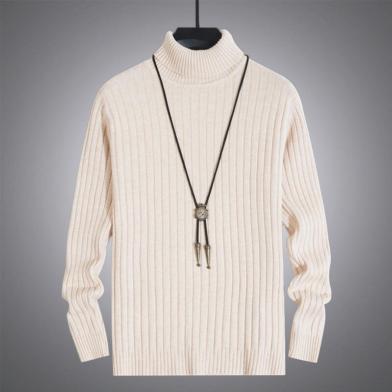 2025 Men Turtlenecks Sweaters Men Solid Color Knitwear Pullovers Men Long Sleeved Casual Daily Warm Knitted Sweater Business Top
