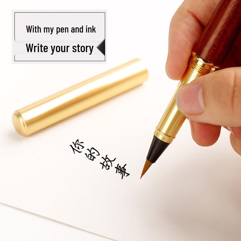 Xiulibee Soft Brush Pen - Refillable Wolf Hair Brush for Calligraphy and Art