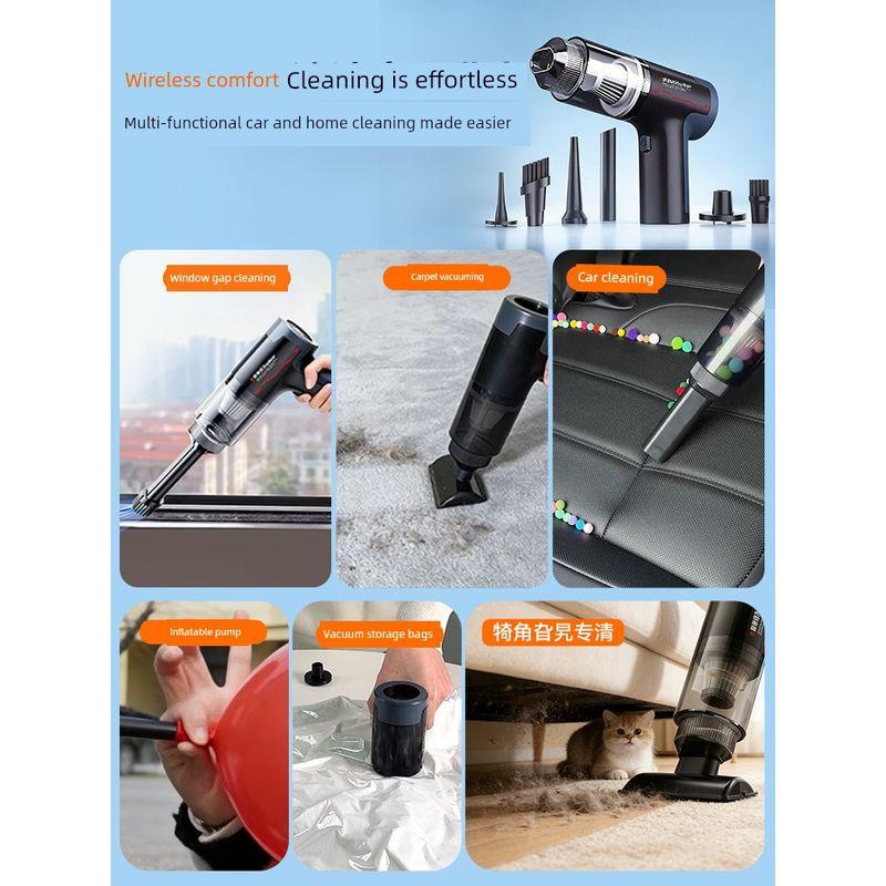Royalstar Window Crevice Vacuum Cleaner for Home and Car Use, Handheld Small Vacuum with Strong Suction, Cordless Window Crevice Cleaner