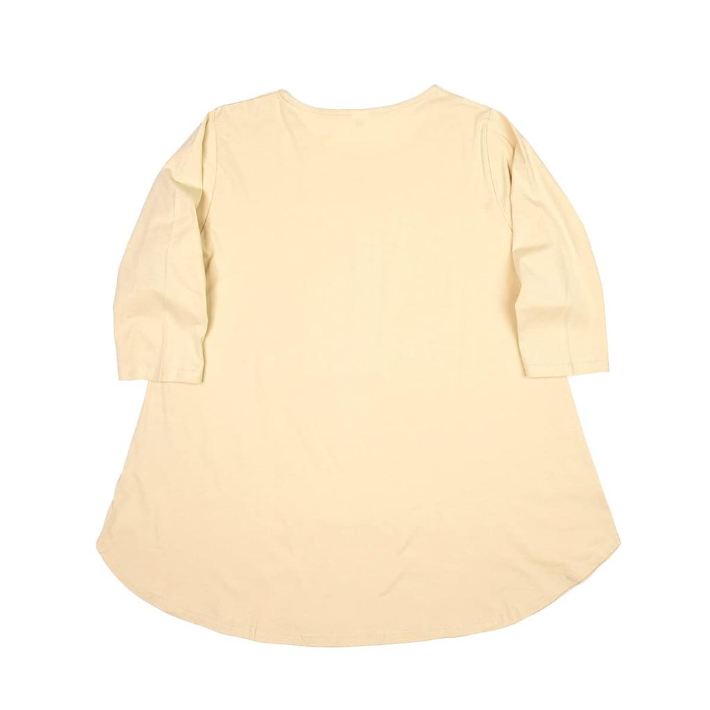 Sleeve with Mokemimi Cat Ears [Kusuguru Japan] 3/4 T-Shirt