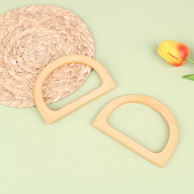 Ručně vyráběná dřevěná rukojeť tašky Rukojeť tašky Dřevěná kořenová rukojeť Dřevěná půlkruhová rukojeť