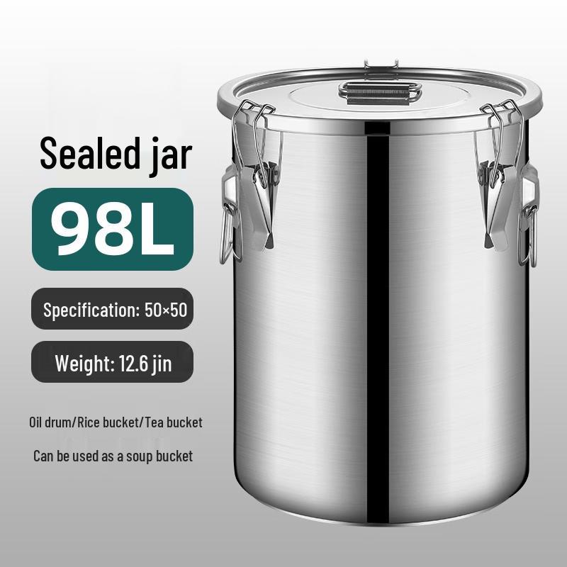 Stainless Steel Sealed Food Storage Bin