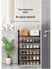 Compact Multi-Layer Folding Shoe Rack for Entryway or Dorm
