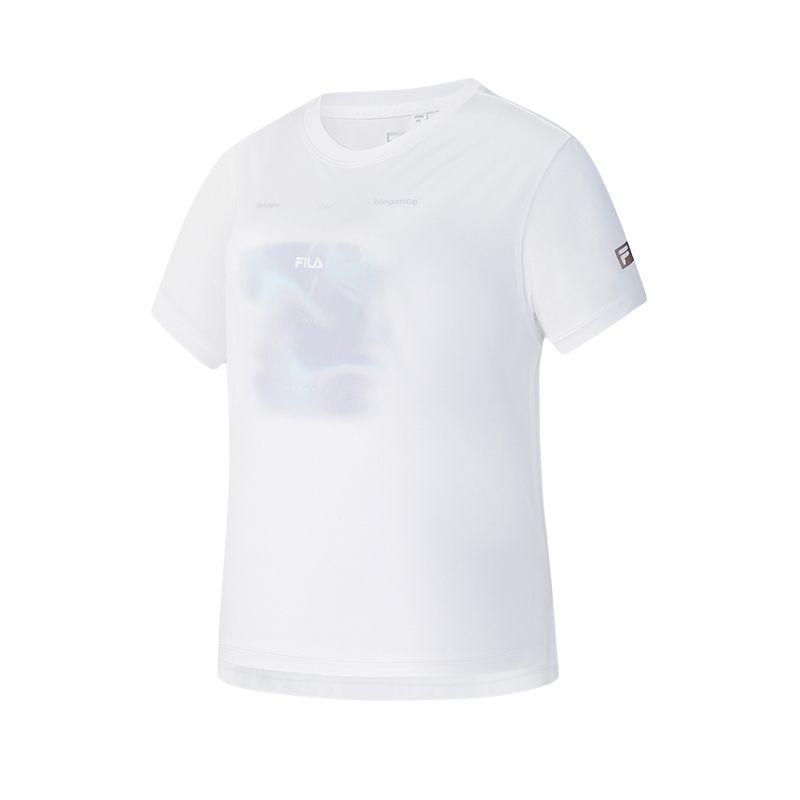 New FILA Fitness T Shirt Women's Jade White A11W521117FWT