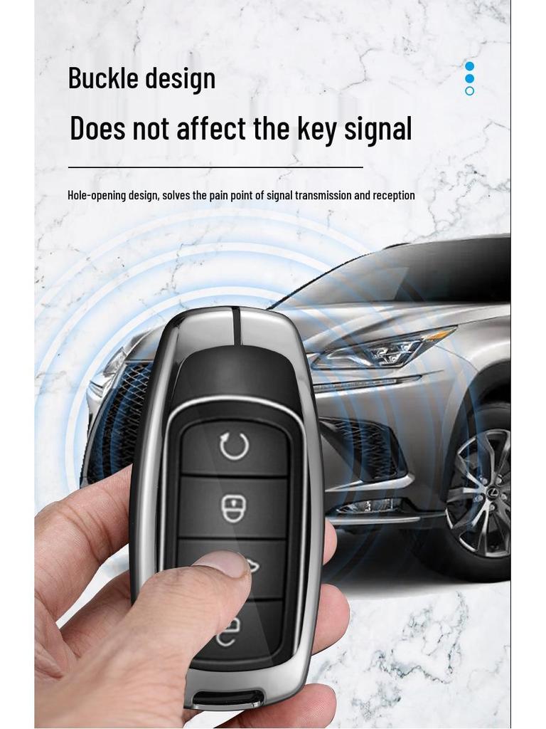 Men's Luxury Smart Key Case for Chery Tiggo 8pro/8plus/9 Arrizo