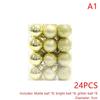 24 Piezas 3Cm Adornos de Bolas de Navidad Bolas para Árbol de Navidad Colgante para Árbol de Navidad Suministros Festivos para Fiestas Decoración Navideña