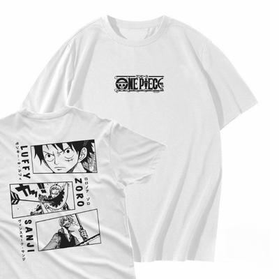 Japanse Anime ONE PIECE Zomer T-shirt Casual Sport Fitness Los Oversized Comfortabel Katoen Korte Mouwen voor Mannen en Vrouwen