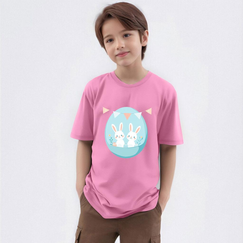 Dětské tištěné tričko s kulatým výstřihem a krátkým rukávem