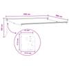 Retractable Awning Sand 4.5 * 3 M Polyester and Aluminum