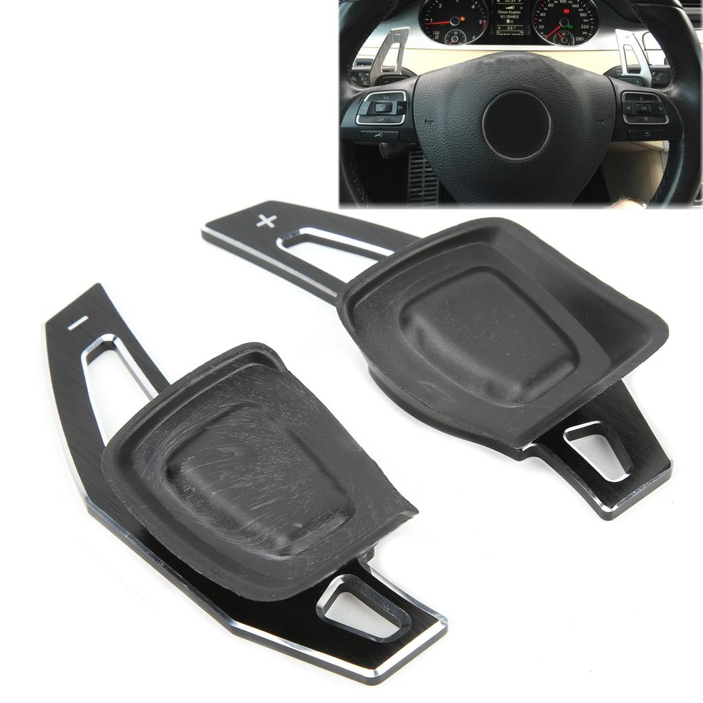 2pcs Car Ste ing Wheel   Paddles Aluminum Alloy AntiSlip Int ior Decoration Accessories(Red )