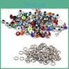 100sets 4mm Metal Scrapbooking Eyelets Card Hole Leather Craft Garment Accessory Mixed Color