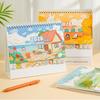 Coil Binding 2026 Desk Calendar Memo Notes Monthly & Daily Planner Monthly Calendar  School