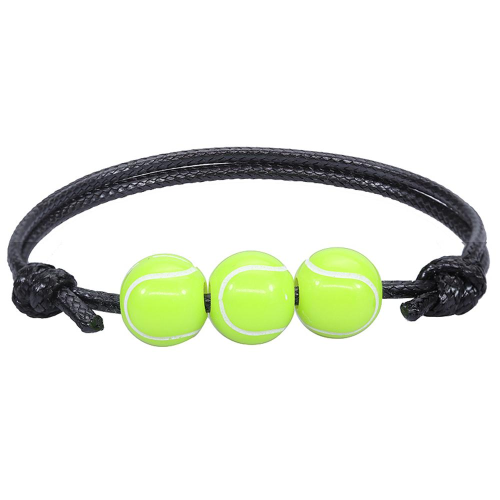 Fashion Football Basketball Baseball Braided Bracelet Adjustable Wrist Rope Unisex Couple Bangle Students Sports Match Souvenir