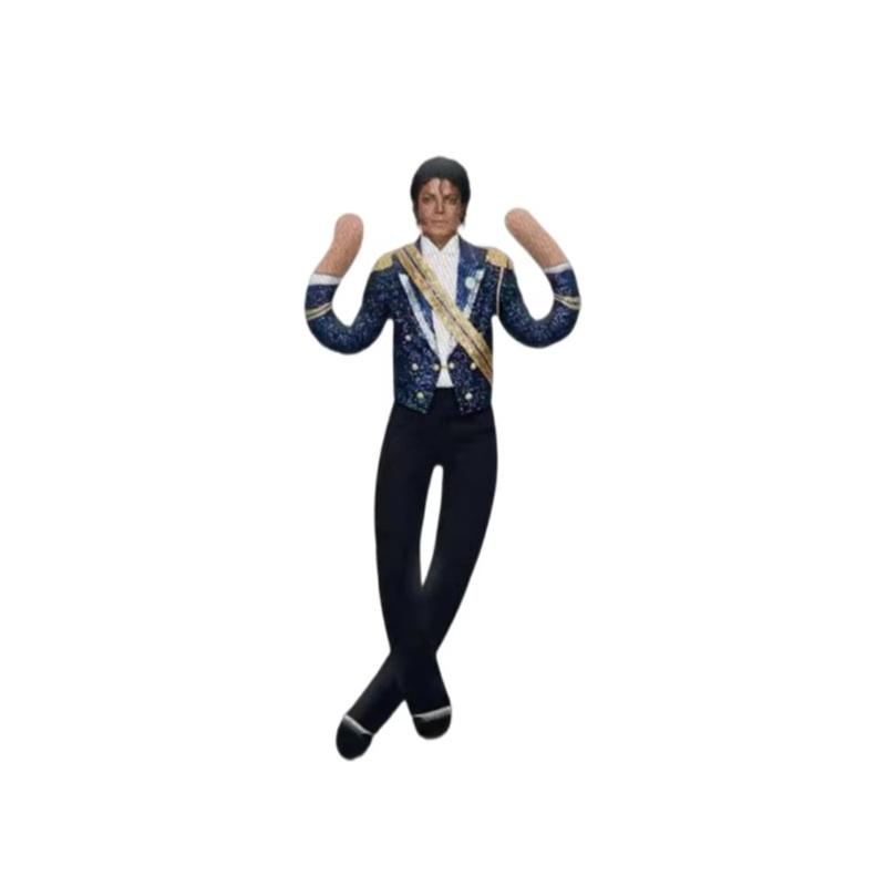 New Michael Jackson Cosplay Prop Doll Plush Stuffed Figure Doll Room Decoration Abstract Joint Mobility Props Gift