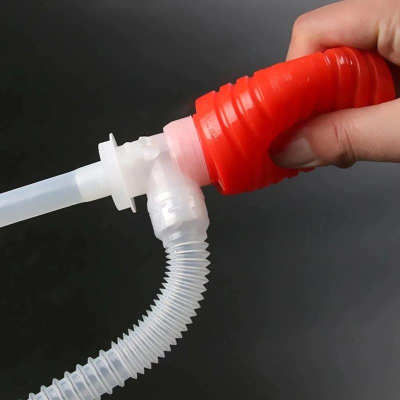 Fuel Gasoline Diesel Transfer Suction Cup Manual Fuel Pump Siphon Water Suction Fuel Transfer Pump Funnel Car Truck Manual Pump