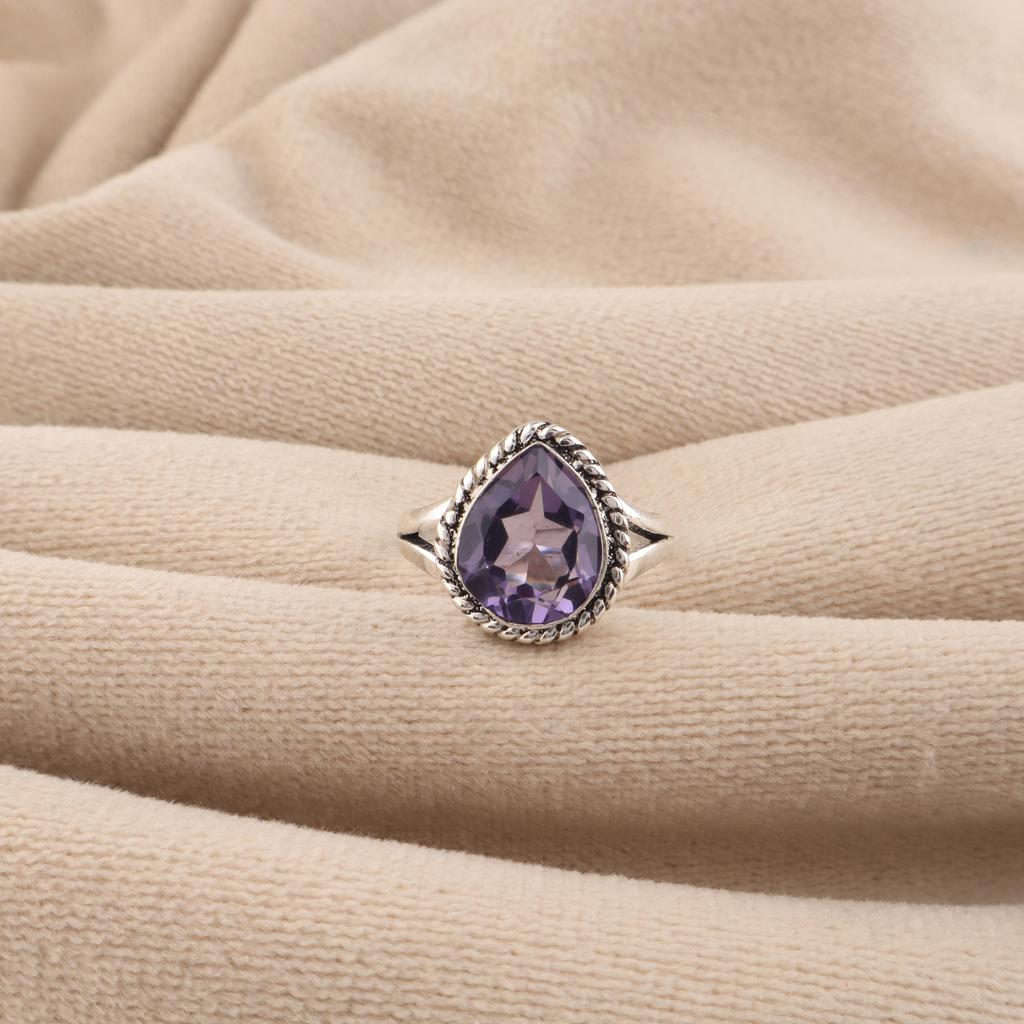 Iolite Gemstone 925 Sterling Silver Handmade Jewelry Designer Ring For Birthday Gift RR-85-9