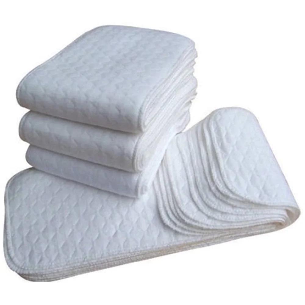 Cotton fabric, reusable soft skin-friendly wrinkle-free cotton pads, 10 pieces (white) 10PCS