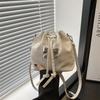 Large Capacity Stylish Shoulder Bag For Women Winter New Design Casual Bucket Bag In Black Silver Khaki Rose Pink Light Pink Blue Green White Colors