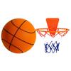 Silent Basketball Foam Size 7/5 Grooved Airless Foam Basketball for Quiet Dribbling Indoor Training Mute Bounce Basketball Ball