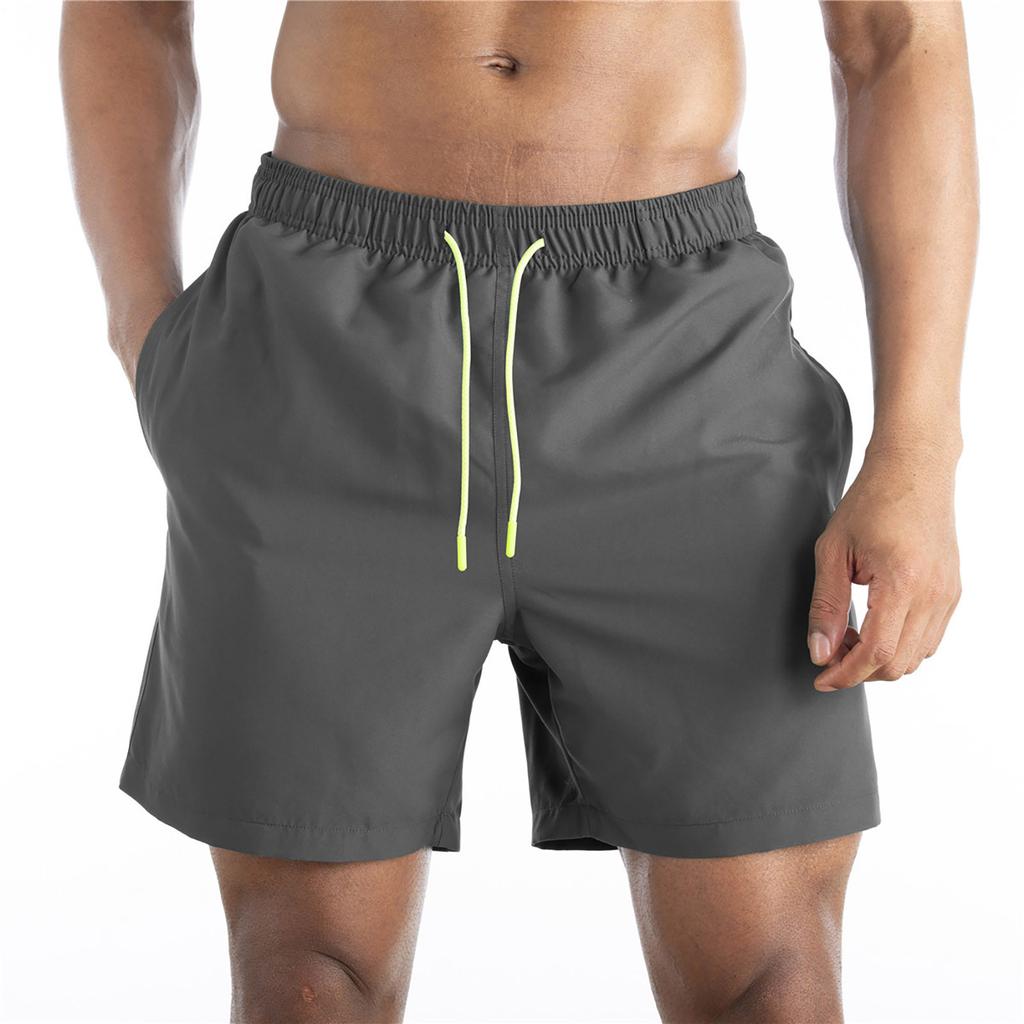 Men's Swim Trunks Quick Dry Beach Shorts With Zipper Pockets And Mesh
