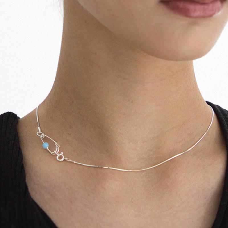 

nuavo Mini clip necklace S Silver_free