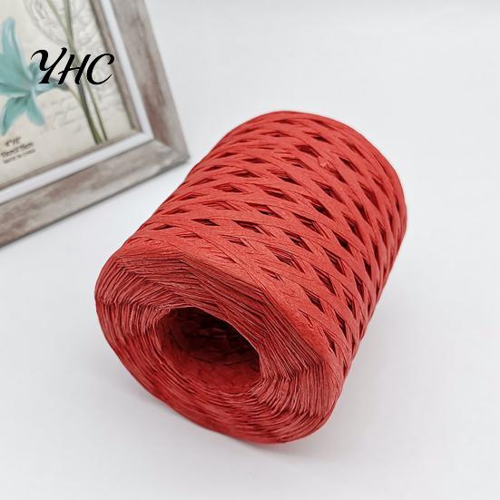 Raffia Yarn 1 Roll Decorative Widely Applied Wrapping Ribbon Gift Straw Packaging Paper for DIY