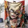 My Hero A-Academia Anime Throw Soft Flannel Throw Summer AC Blanket Lightweight Cool Nap Blanket for Sofa Bed Couch Travel