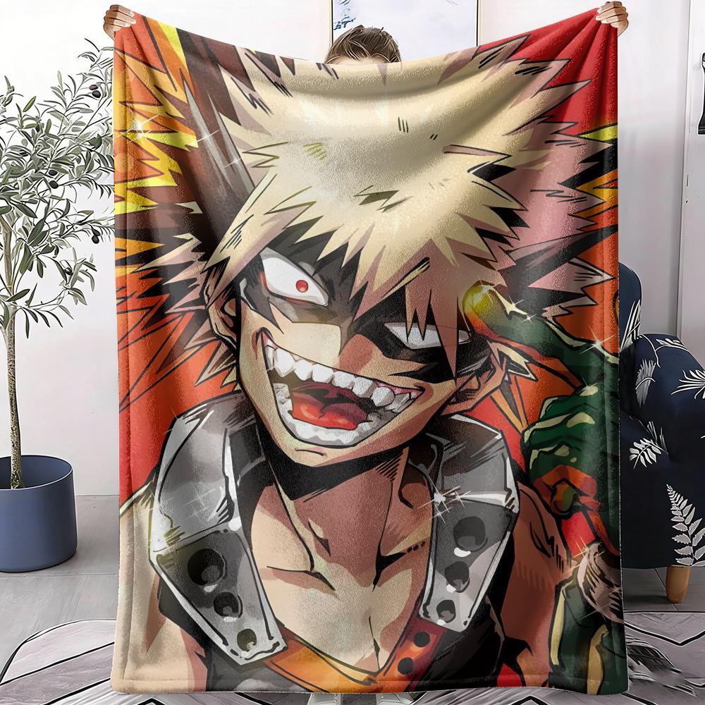 My Hero A-Academia Anime Throw Soft Flannel Throw Summer AC Blanket Lightweight Cool Nap Blanket for Sofa Bed Couch Travel
