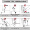 Universals Toilet Water Inlet Valves Toilet Fill Valves Water Tanks Fill Valves Repair Replacement Parts Tanks Fitting