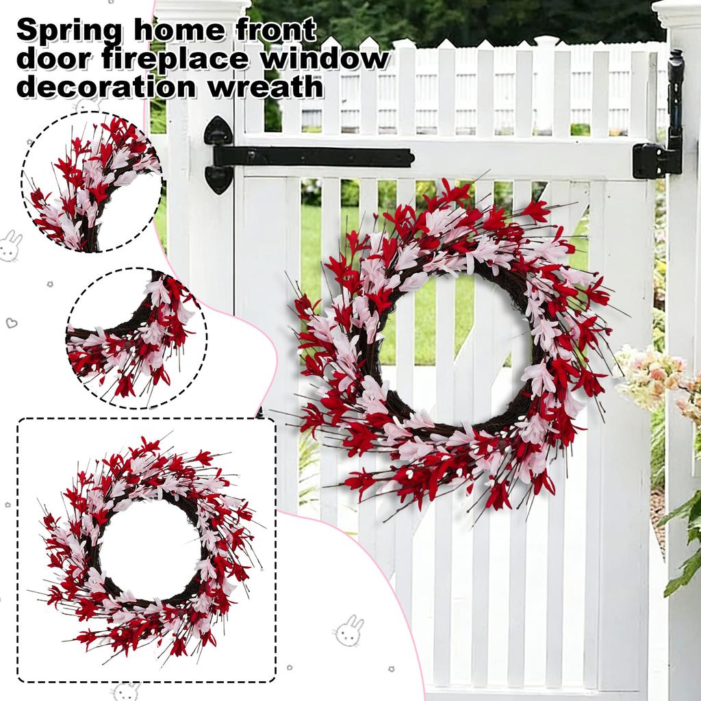3D48cm Winter And Spring Decorative Wreaths Doorways, Fireplaces, And Decorative Items; Simulated Spring Wreaths.