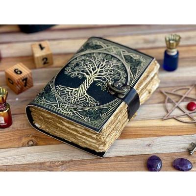 New Leather Journal Tree of Life - Beautiful Journal For Sketches Book Traveling Book Blank Spell Book