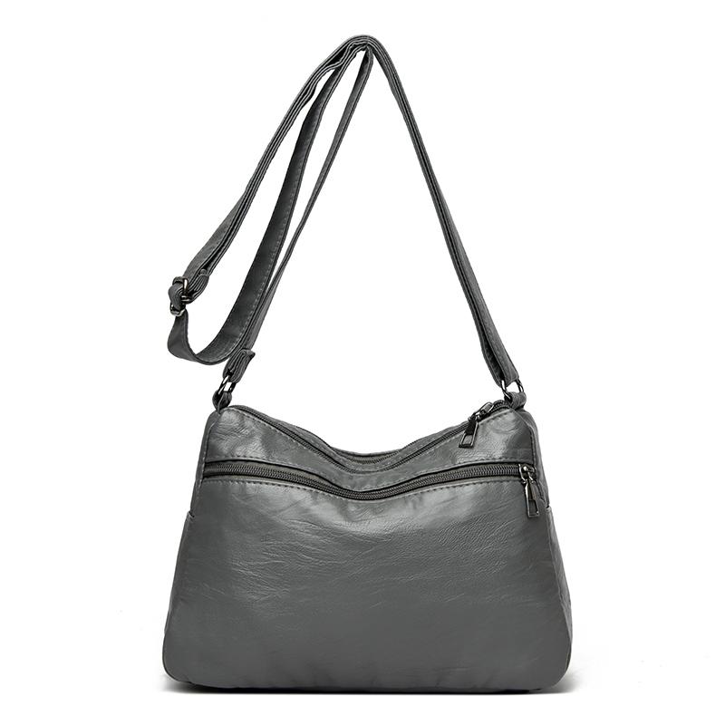 Large Capacity Shoulder Bag Women's Crossbody Bag Soft Leather Mother Bag