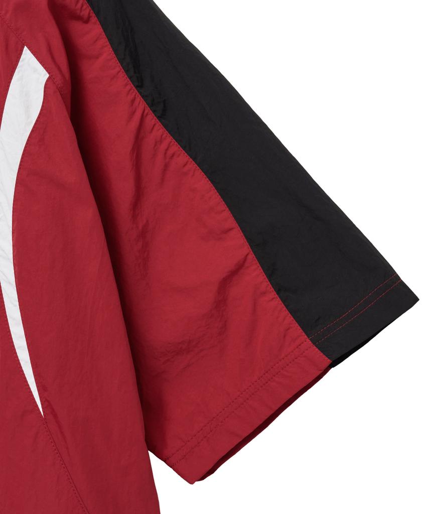 PHYPS MOTORCYCLE Color Block Short Sleeve Red