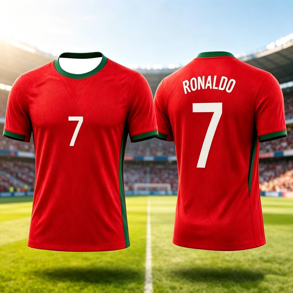 Ronaldo Unisex Jersey Collectible Soccer Fan T Shirt Breathable Sportswear Number 7 Casual Soccer T Shirt for Training 5 sold