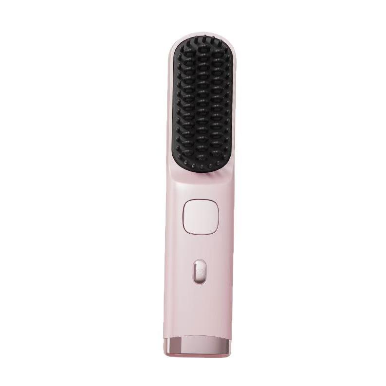 Wireless Hair-Friendly 2-in-1 Straightener & Curler with Fluffy Curl Comb