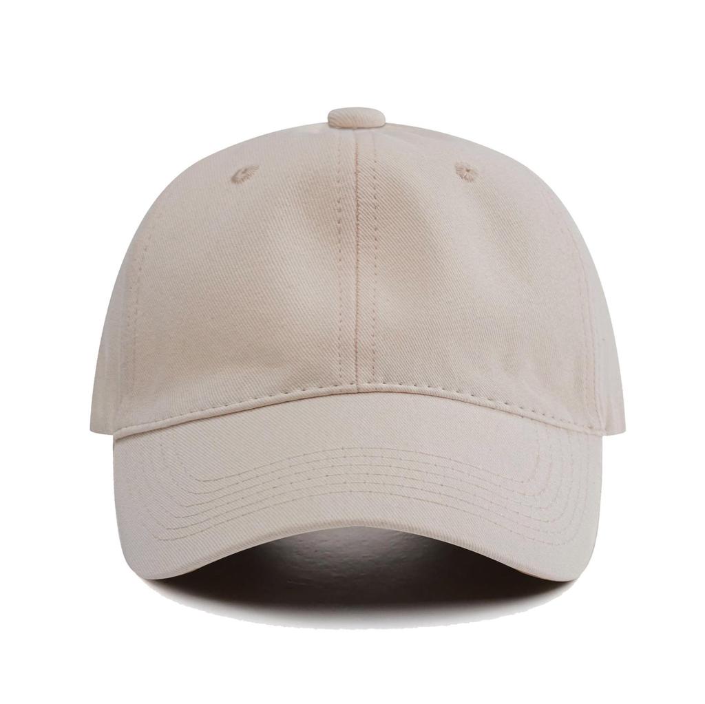 Korean & Japanese Style Soft Cotton Baseball Cap - Custom Logo Option