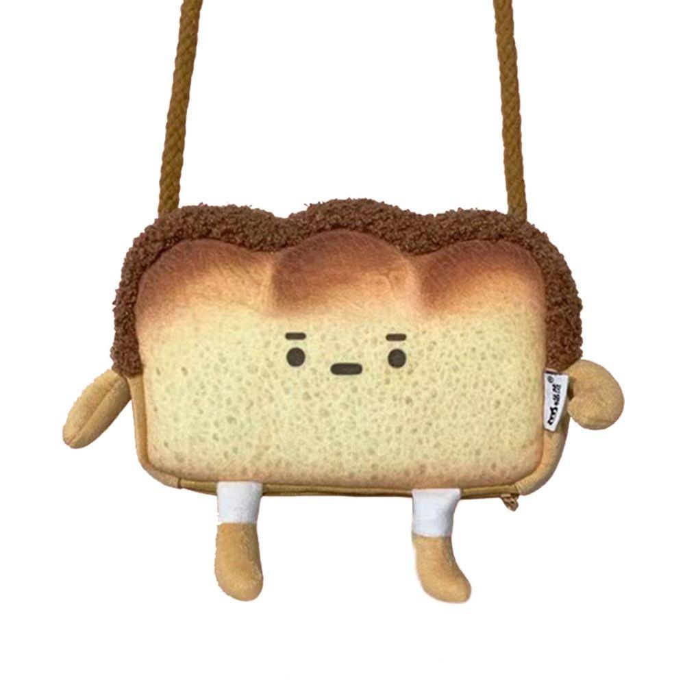 Case School Stationery Handbags Cartoon Toast Purse Bread Coin Bag Cute Casual Tote Card Holder