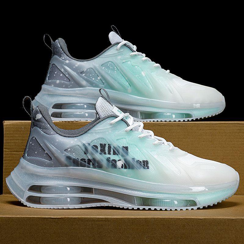 Men's Shoes Summer Breathable New Mesh Sports Running Shoes Air Cushion Shock Absorption Soft Sole Running Casual Dad Shoes