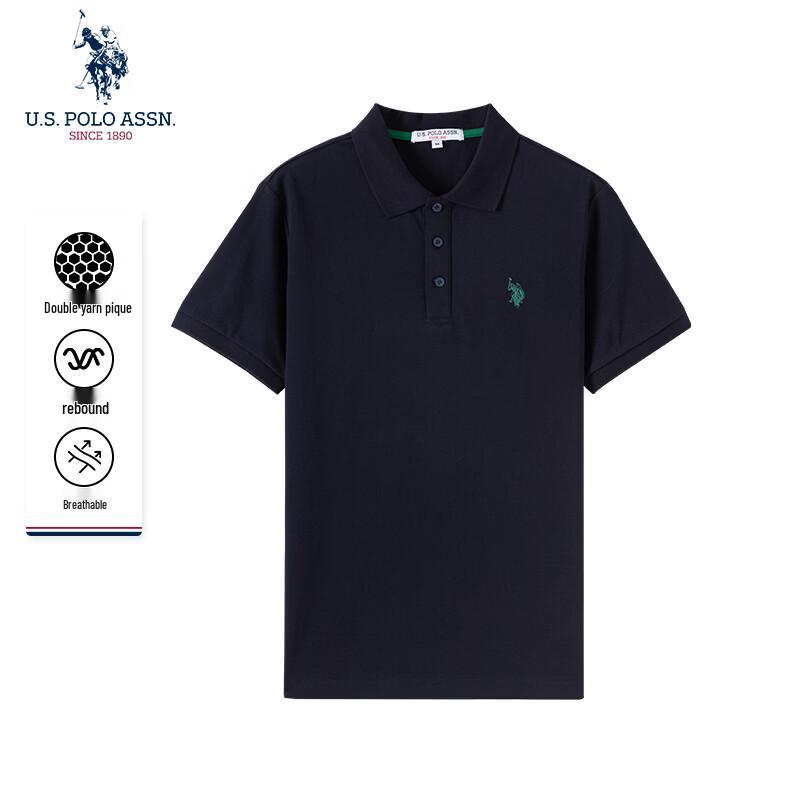

нас. POLO ASSN. Чоловіча вільна футболка-поло з коротким рукавом L
