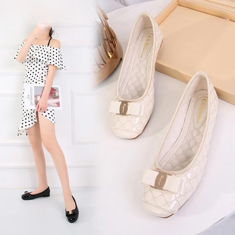Fashion Women Shoes Fashion Comfortable Ballet Flats Loafers for Women Leather Moccasins Summer Footwear Elegant Shoes Zapatos De Mujer