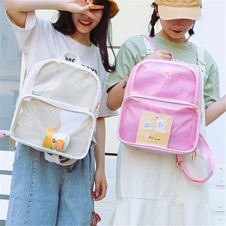 Stylish Transparent Clear Itabag Backpack For Women With High Quality And Fashionable Design