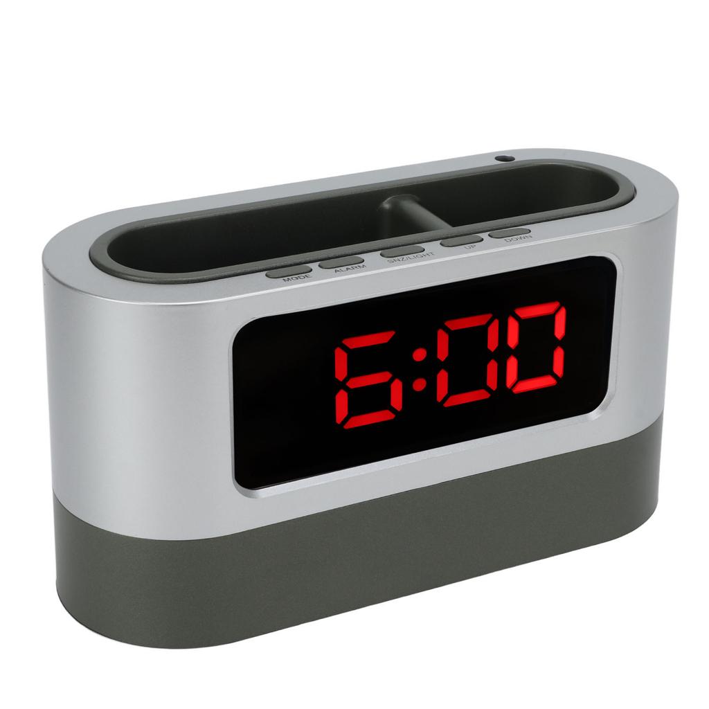 Pen Holder Alarm Clock Pen Holder Design Time Memory Time Date Temperature Display LED Clock for   Dormitory