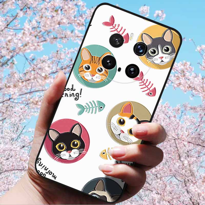 For Honor Magic7 Pro / Magic7 5G Cases 3D Relief Flower Emboss Soft Silicone For Magic7 Pro Magic 7 3D Cartoon Back Cover Cases