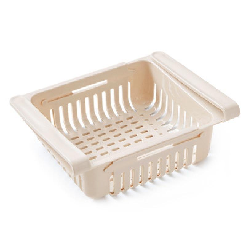 Fridge Organizer Box Retractable Multifunctional Tiered Refrigerator Shelf Fresh Divider Layer Shelf Kitchen Storage Organizer