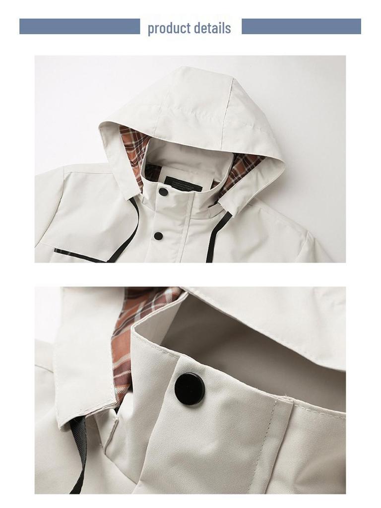Men's Fashionable Trendy Hooded Loose Casual Outdoor Jacket